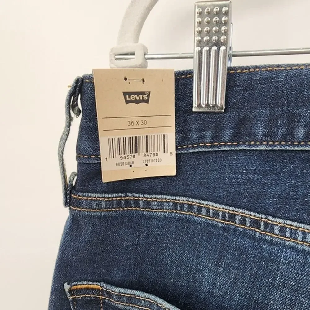 New NWT Levi's 501 Original Advanced Stretch‎ 36 X 30 Jeans Medium Wash Straight